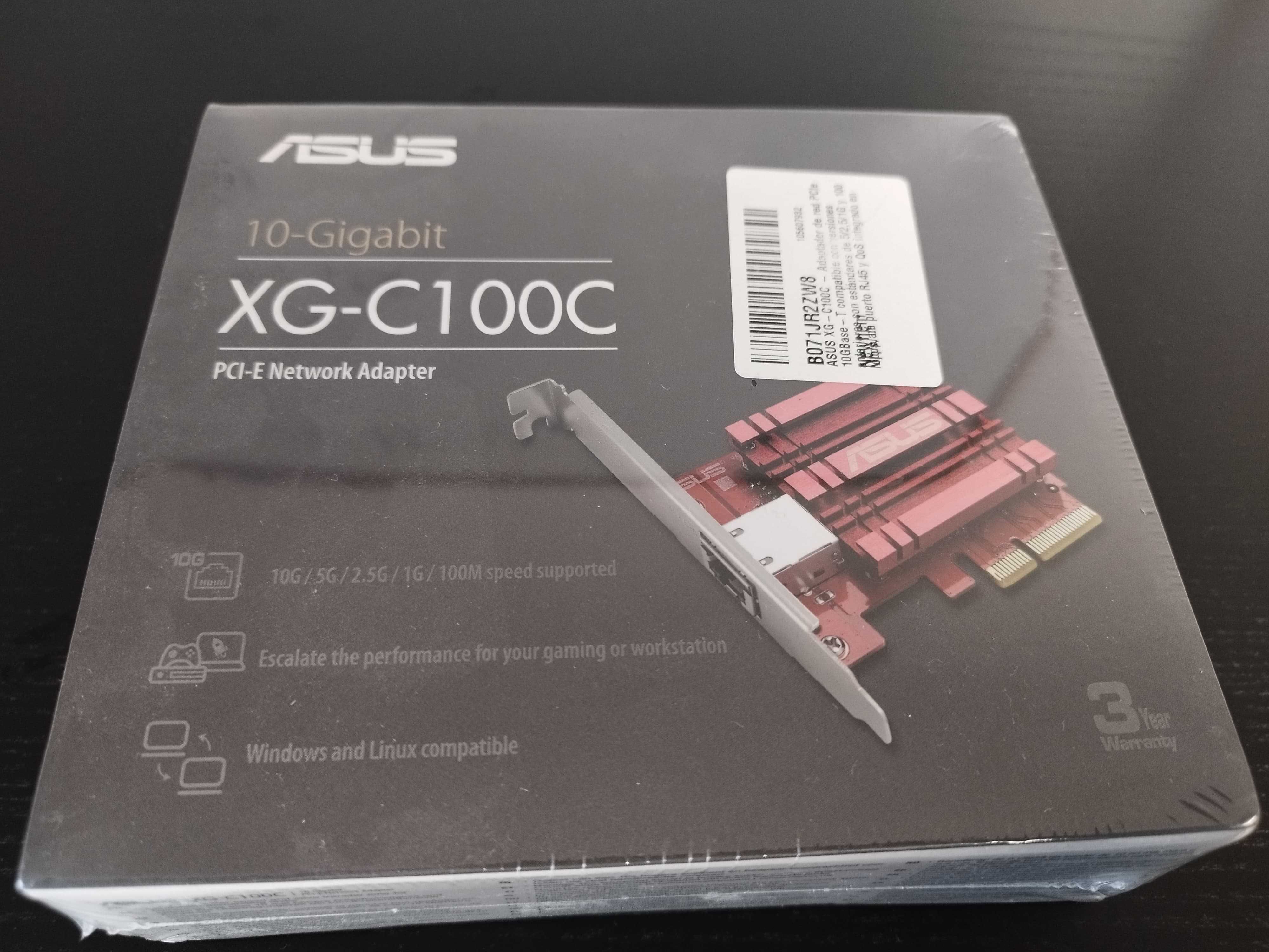 Adaptador de rede PCIe ASUS XG-C100C