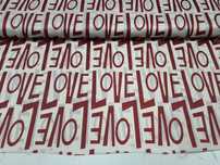 Podszewka LOVE szer.150 cm.