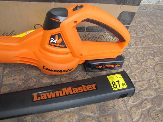 Dmuchawa do liści LawnMaster na akumulator, 24V, CLBL2406