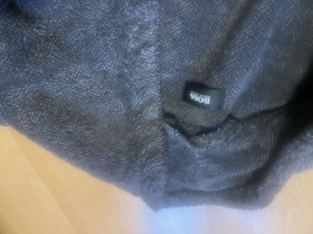 Piękny gruby długi porannik hugo boss xl szlafrok
