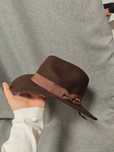Stetson коричневий L чоловічий федора капелюх фетровий шерстяний