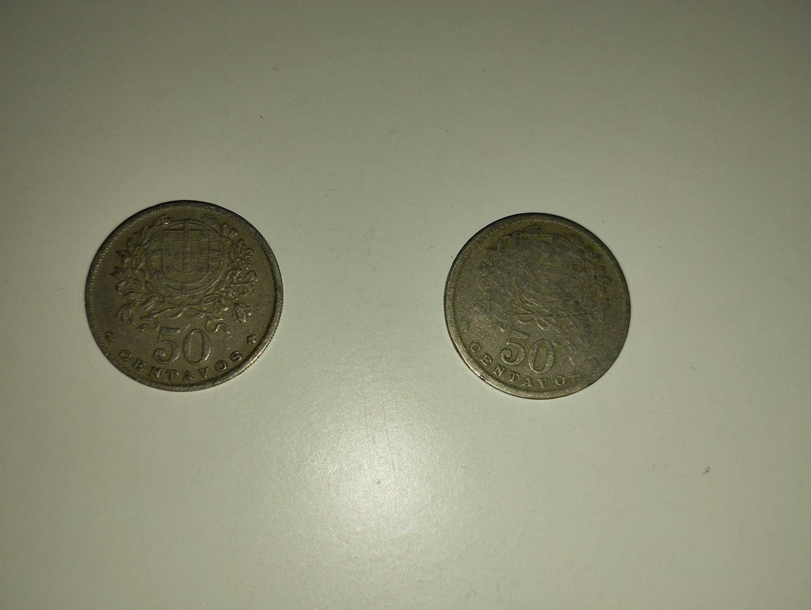 Moedas 50 centavos 1930 l 1964