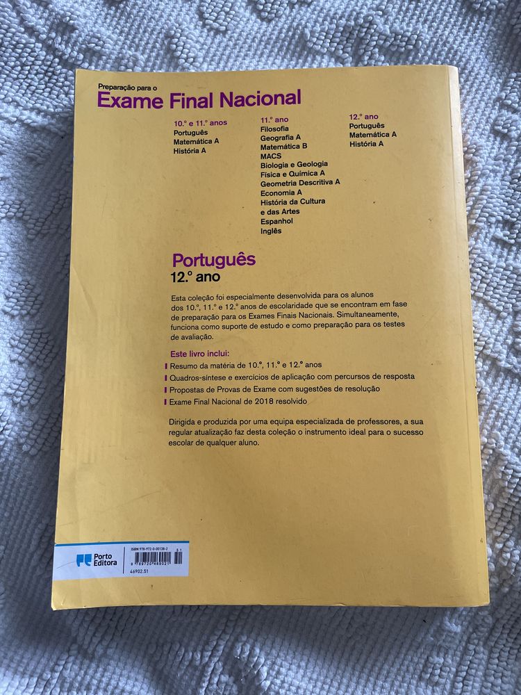 Livro de exame de Português