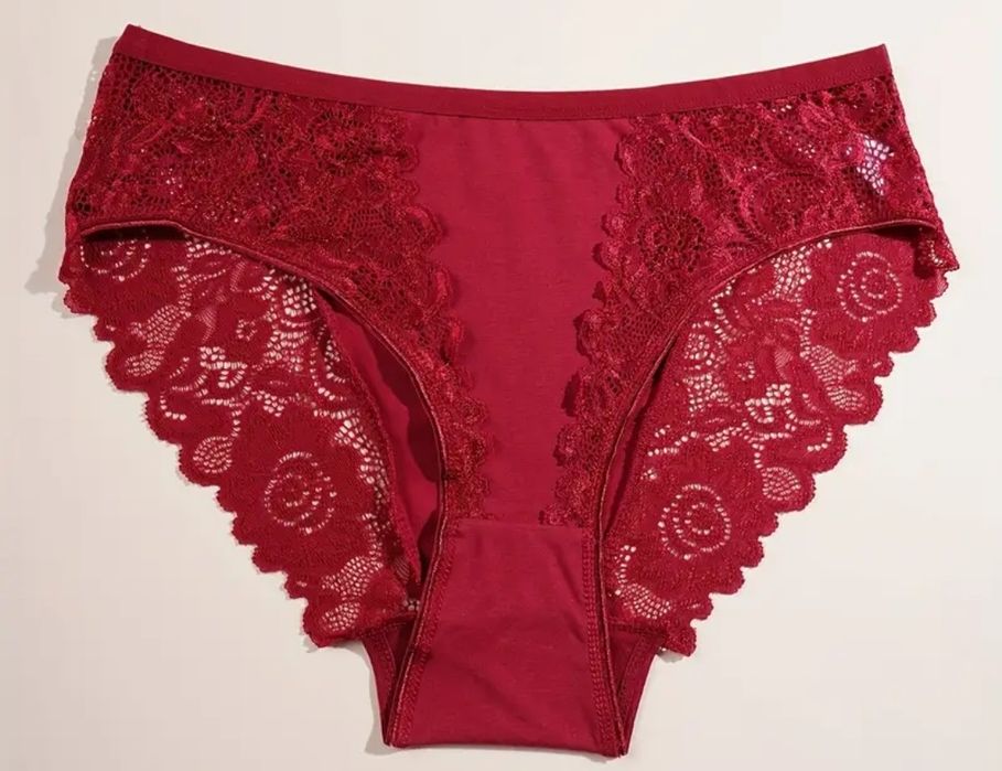 Женские трусики ХХL 4шт с ажурным кружевом