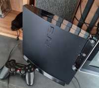 PS3 Slim 320gb plus pad przewodowy i podstawka PlayStation 3