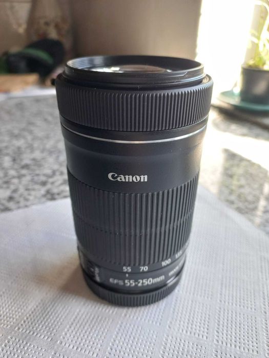 Canon 55-250 mm em perfeito estado.