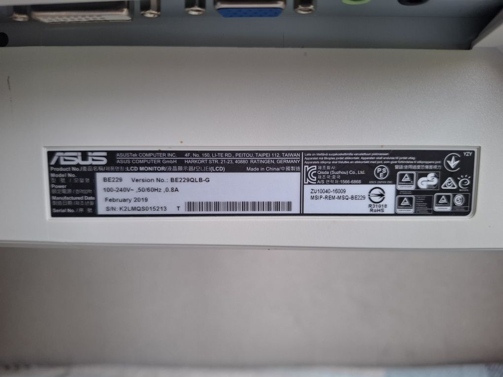 Monitor ASUS BE229QLB-G – 21,5 cale | Full HD | IPS