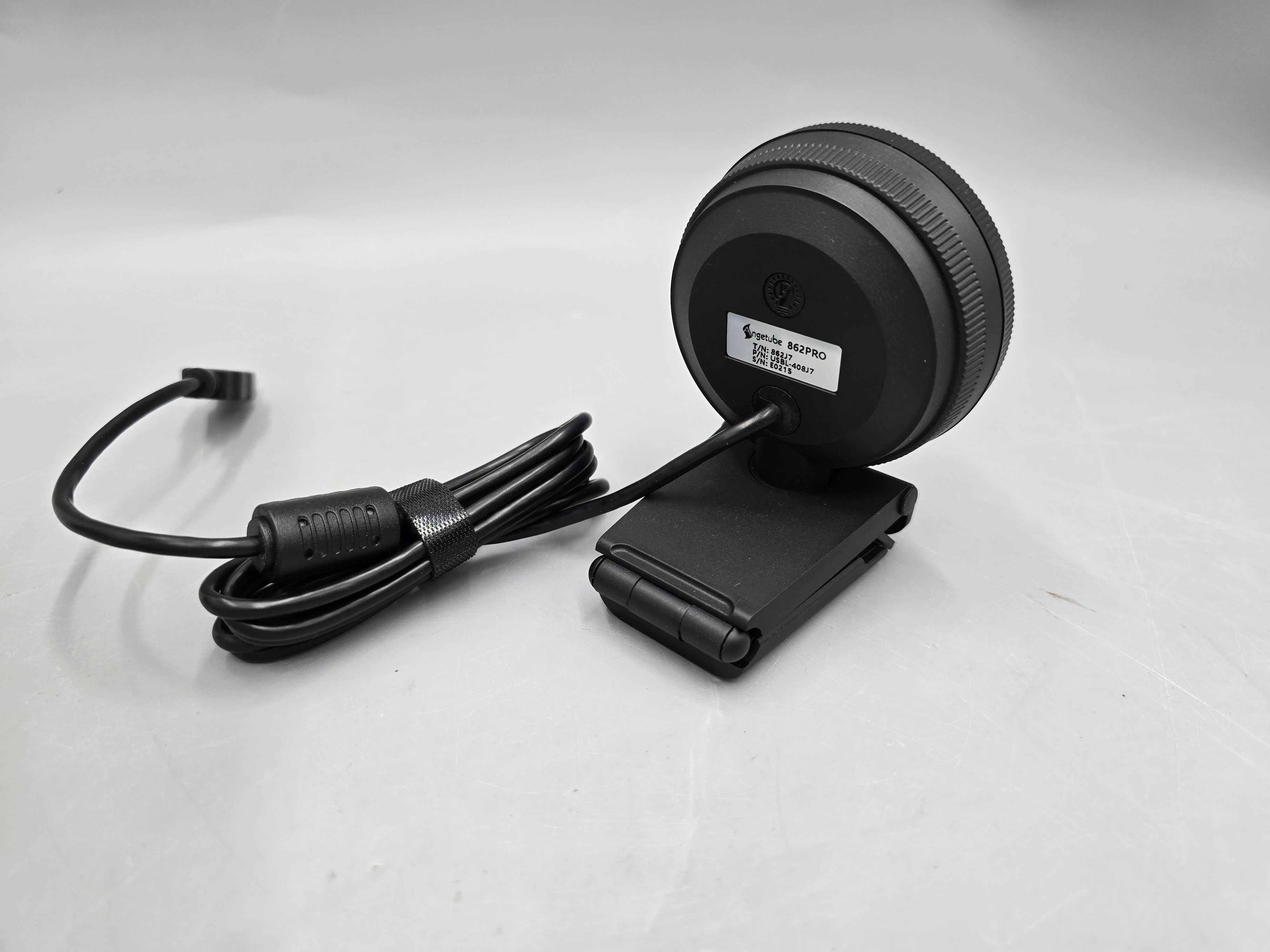 ANGETUBE Kamera Stremingowa 2k z RINGLIGHTEM I Mikrofonem Stereo