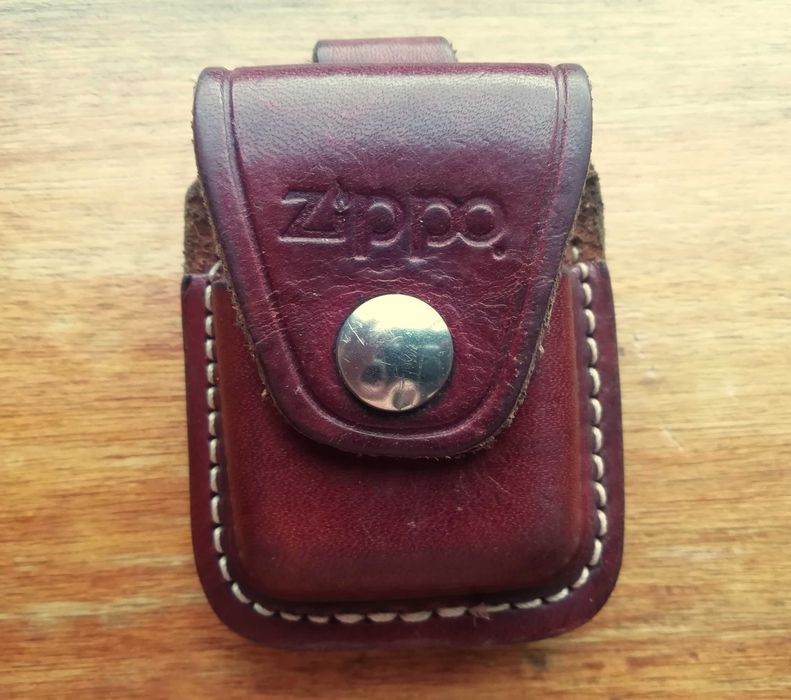 Capa ou bolsa de couro porta isqueiro Zippo original