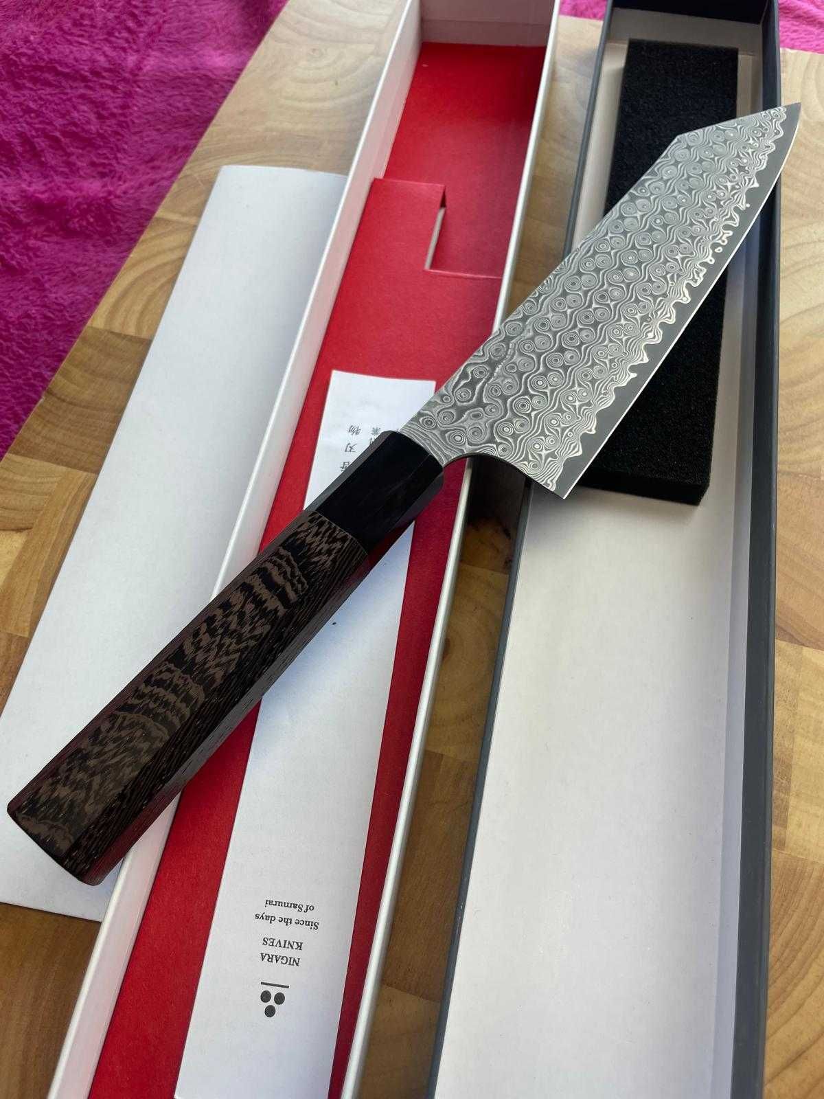 Nóż kuchenny Nigara Kiritsuke SG2 Damascus 210mm (8.3") Nóż Japoński