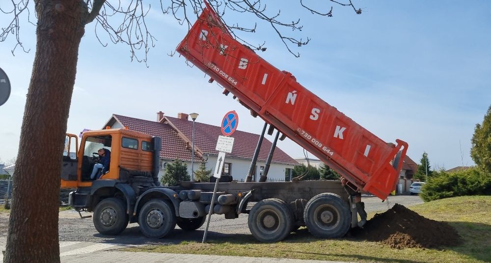 Man wywrotka wynajem . Koparka i koparkoladowarka