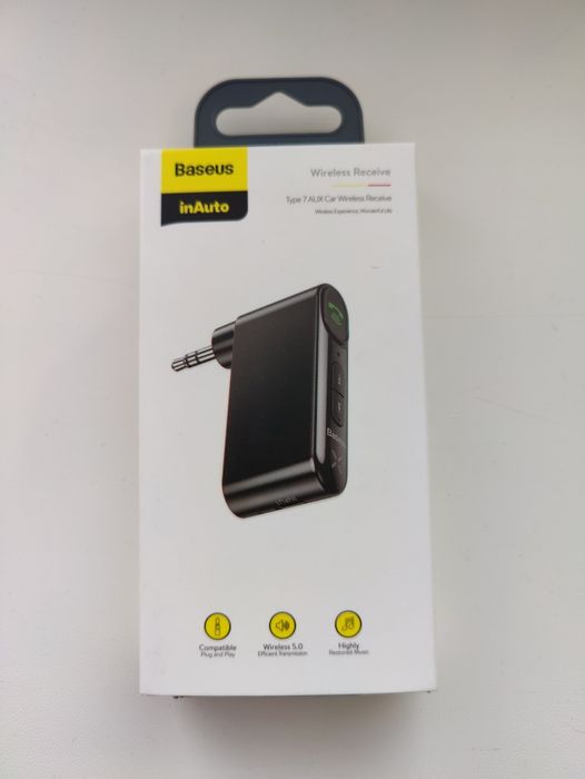 Аудіоадаптер Baseus BSBA-02 Bluetooth/AUX