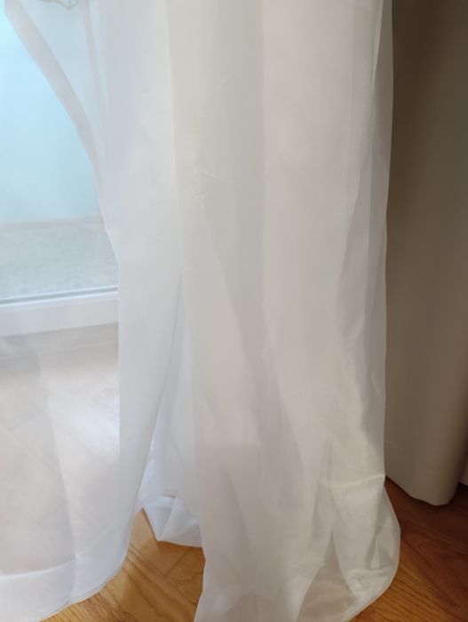 Тюль білий матовий 2 полотна висота 255