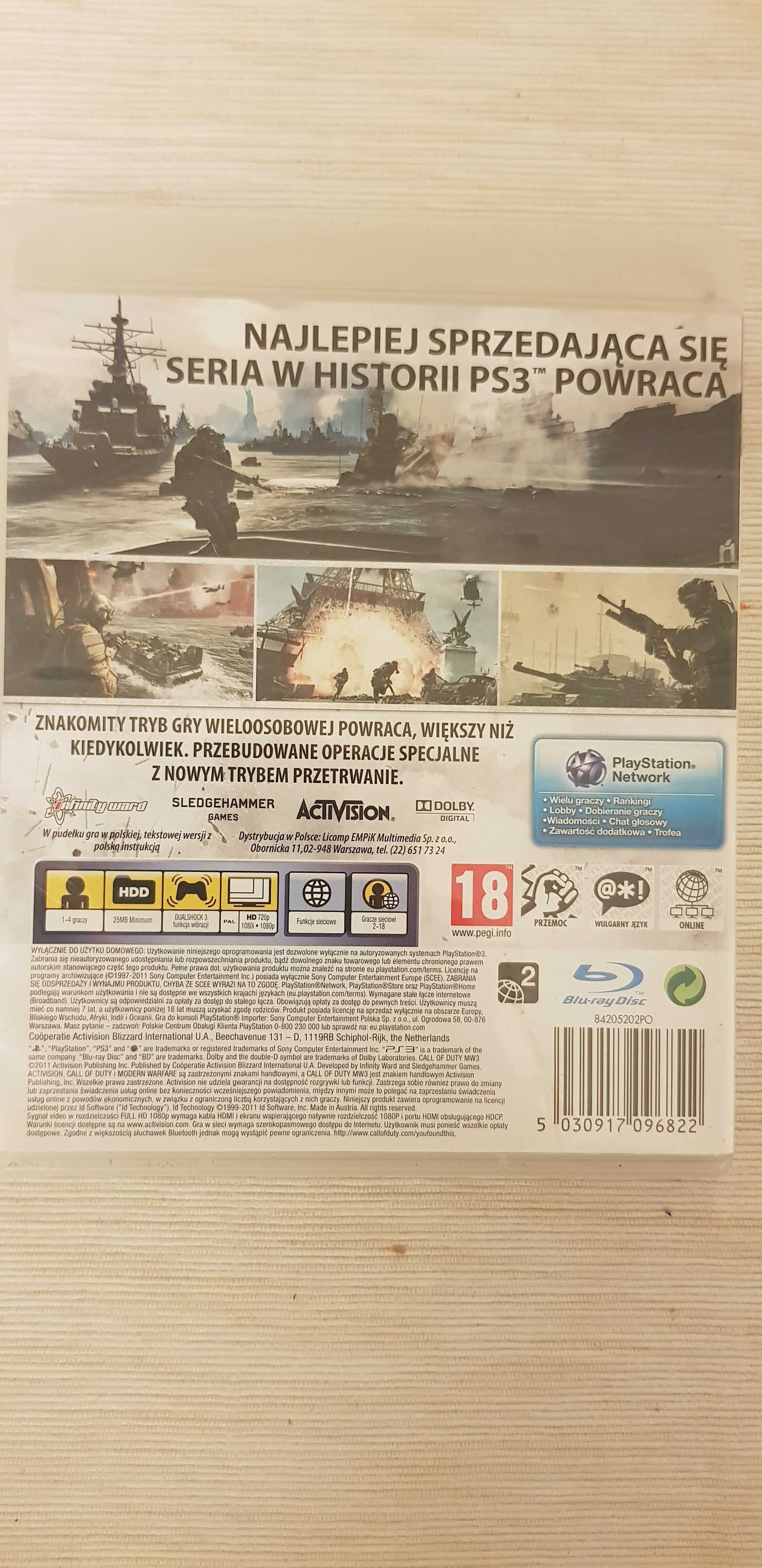 Call of Duty: Modern Warfare 3 (Gra PS3) PL