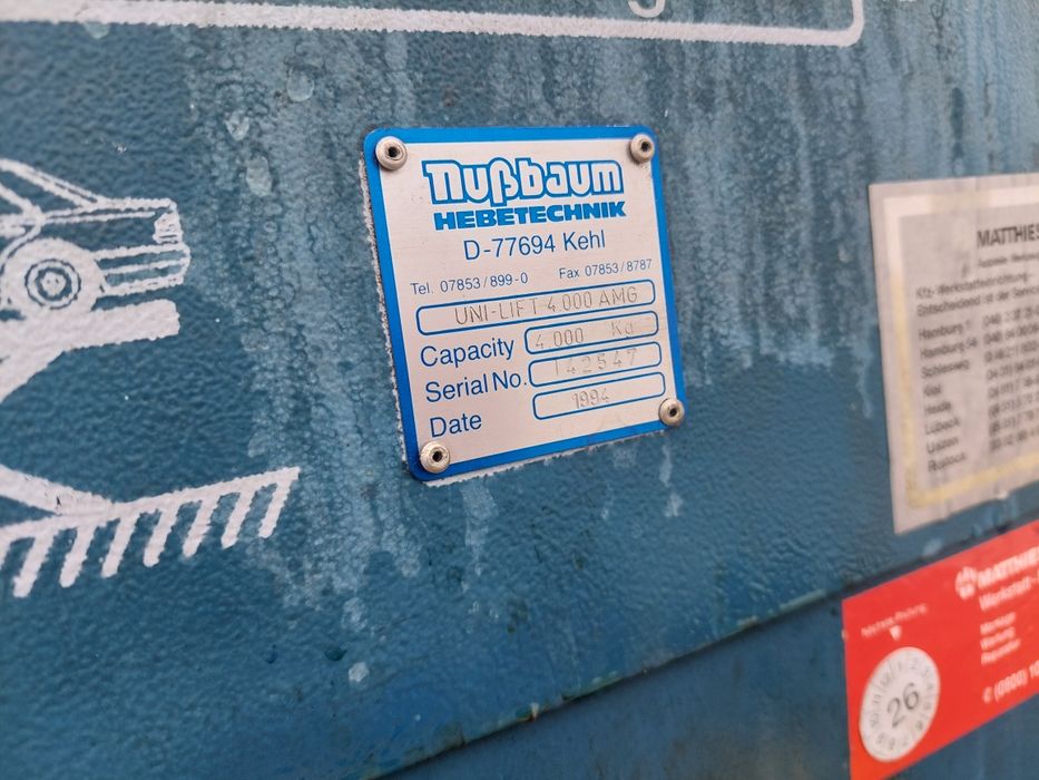 Nusbaum uni-lift 4000mb podnośnik najazdowy
