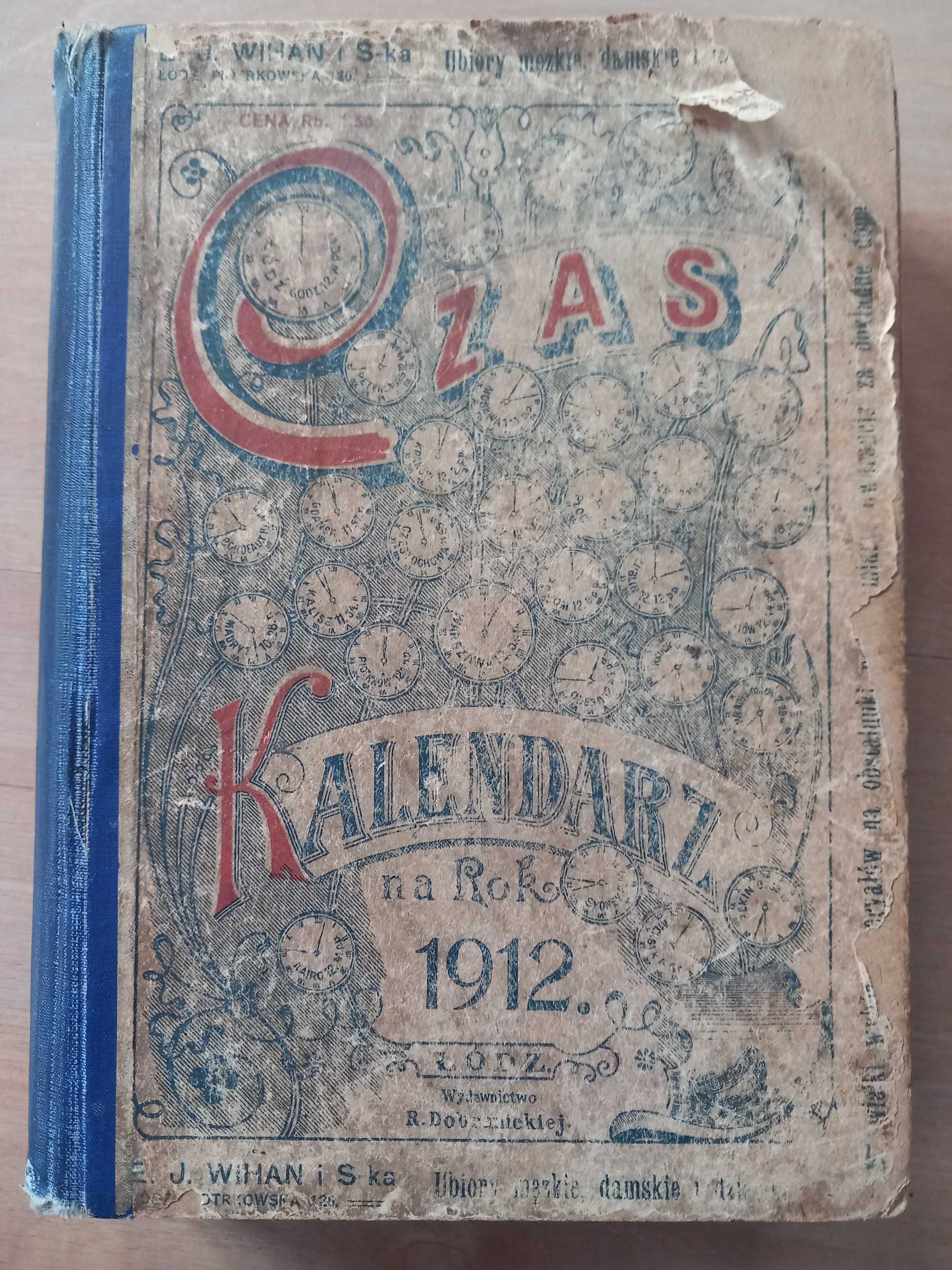 Informator łódzki adresy zakłady rzemieślnicze komunikacja rok 1912