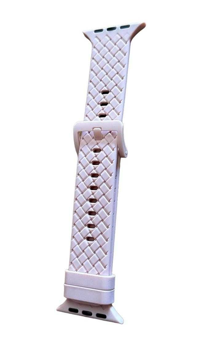 Apple Watch 42/44/45mm Opaska Silikonowa Pasek Różowy kod 1799