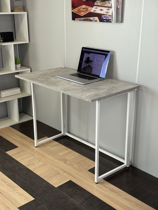 Стіл трансформер, Графітовий 100 см , розкладний стіл, компютерний