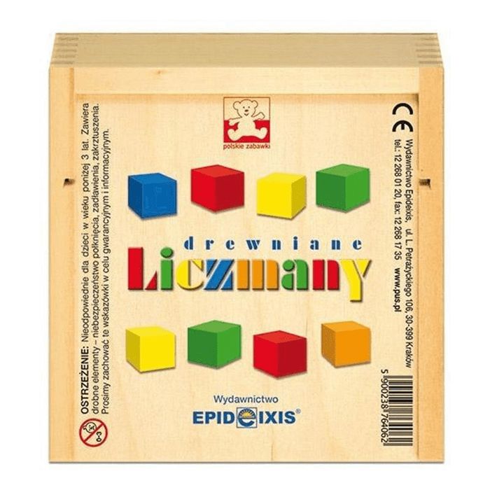 Liczmany drewniane. Klocki edukacyjne. Epideixis