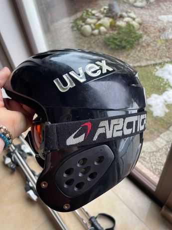 Kask narciarski UVEX  57-58 cm +gogle Arctica