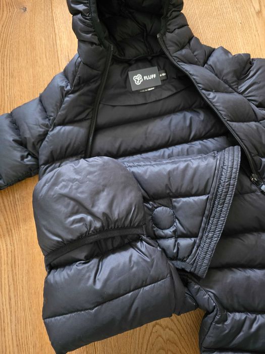 Fluff kombinezon puchowy 6-12 miesięcy czarny