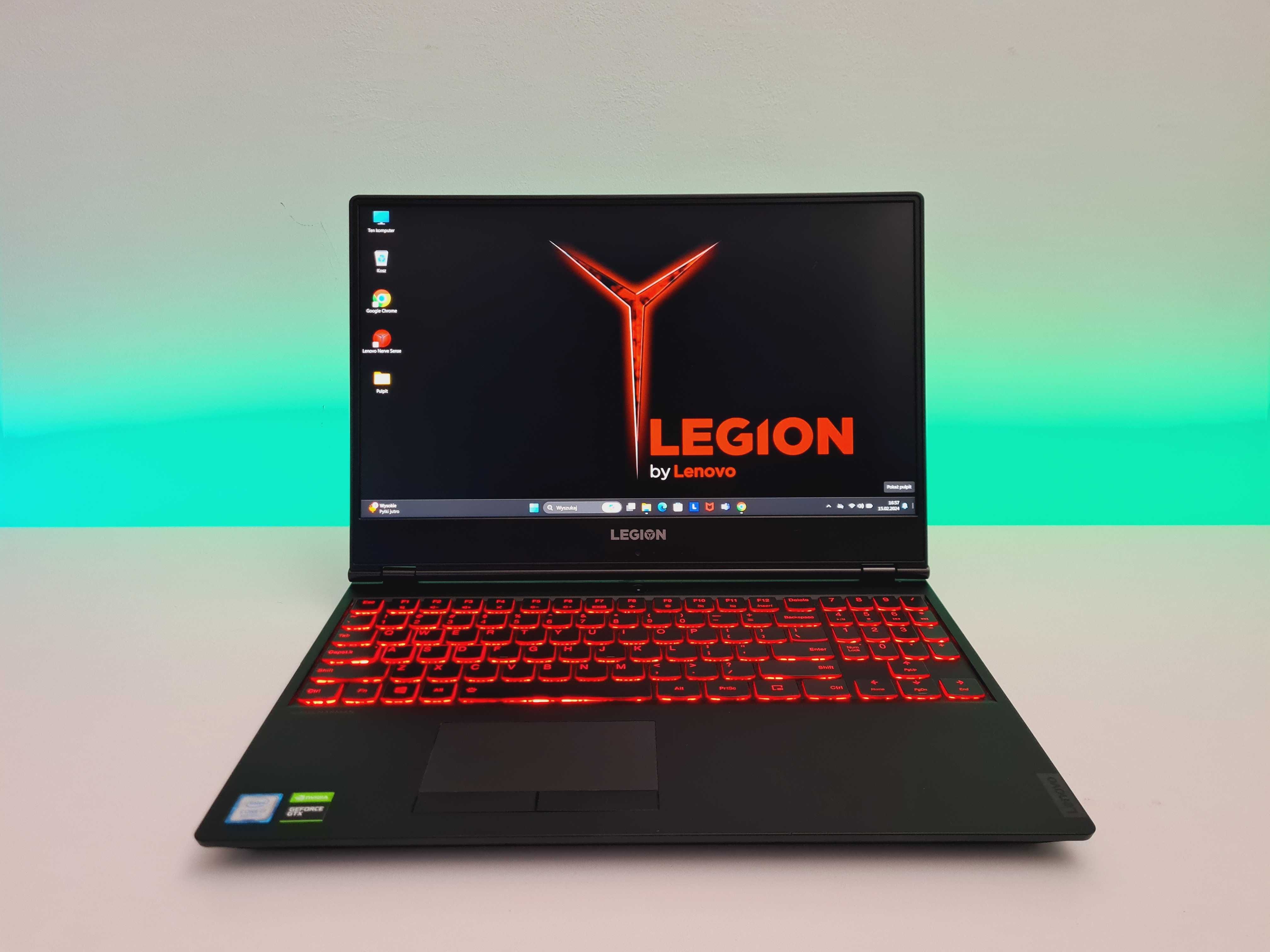 Laptop GAMINGOWY LEGION Y7000 i7, 16gb, 1660Ti, 512ssd DO GIER F03