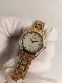Японские женские часы Citizen с 40 бриллиантами, сапфир MSRP $475