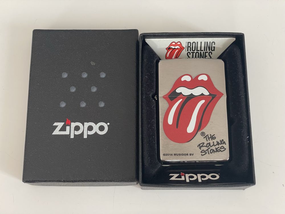 Zapalniczka Zippo 2016, The Rolling Stones, Brushed Chrome, NOWA