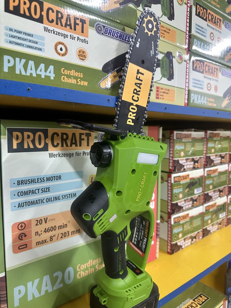 Цепная акумуляторная пила Procraft Pka 20