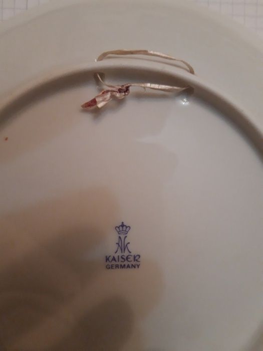 Prato decorativo Alemão Porcelana Kaiser