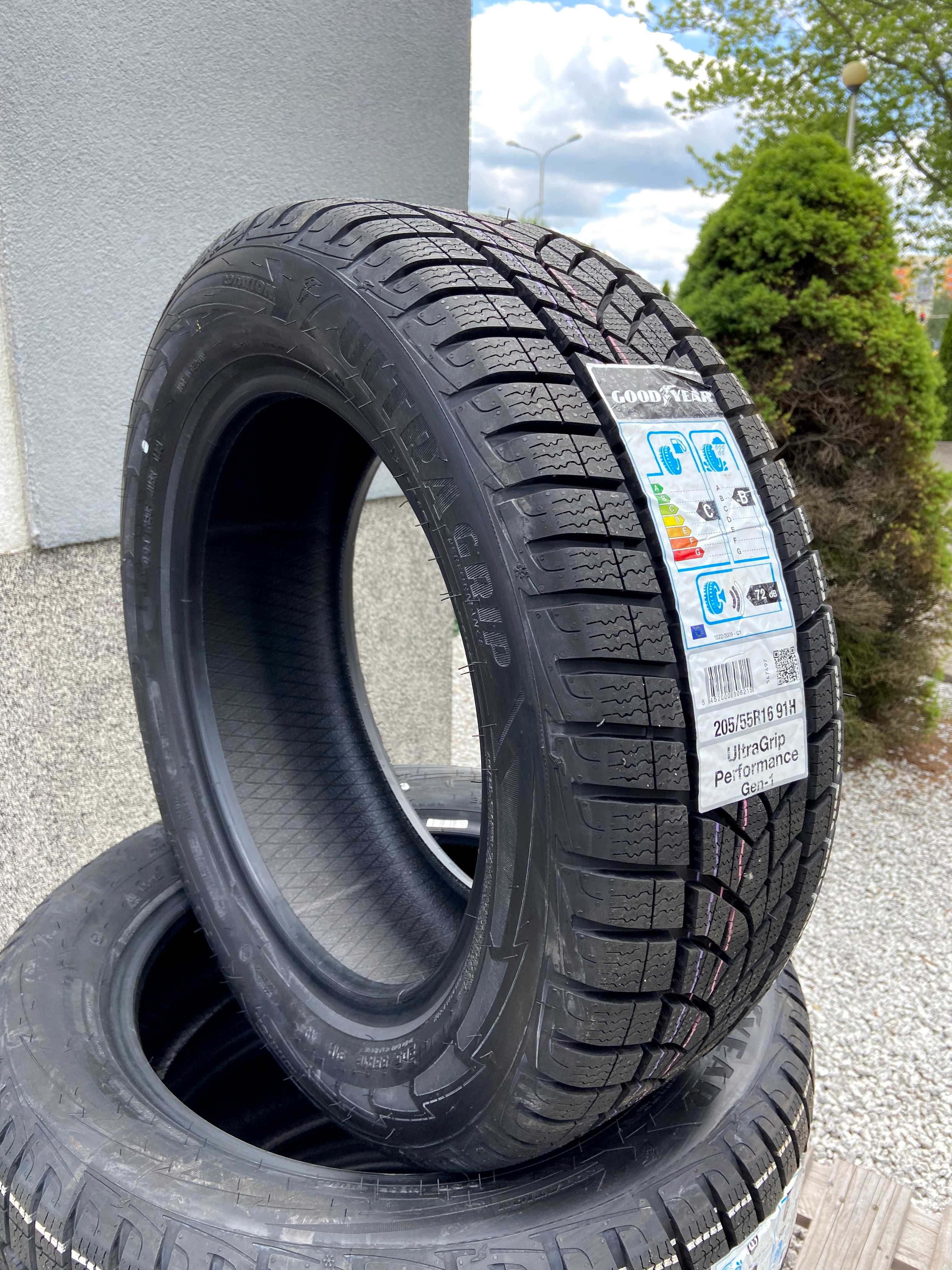 4x 205/55R16 Goodyear Ultra Grip Performance GEN-1 2020/21r