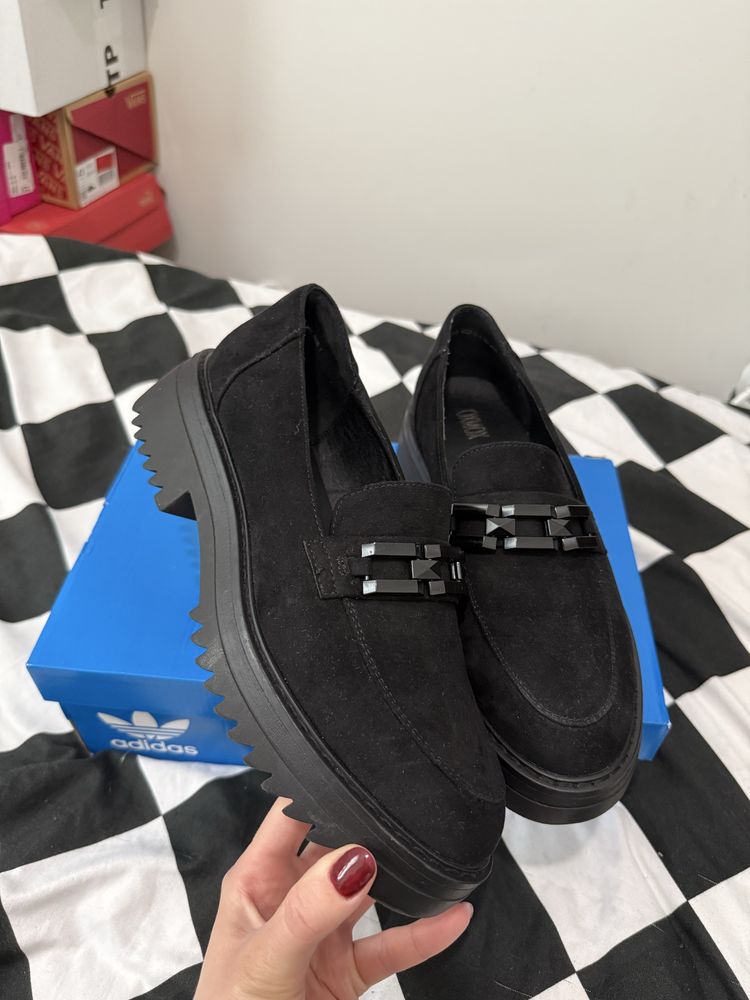 Buty mokasyny czarne