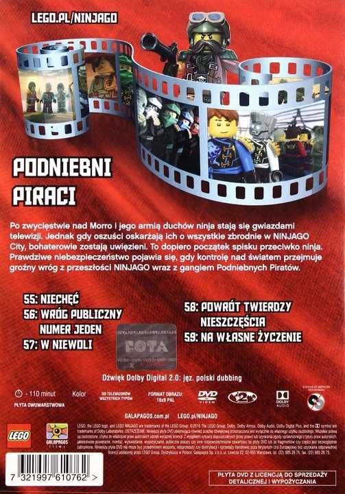 Film DVD LEGO Ninjago Podniebni Piraci Polski Dubbing Bajka Kai Lloyd