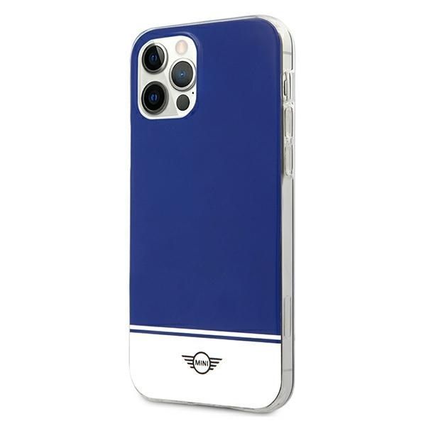 Etui Mini Morris iPhone 12/12 Pro 6,1" Granatowy - Kolekcja Stripe