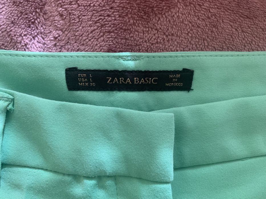 Calções senhora verde-água tamanho L “Zara”