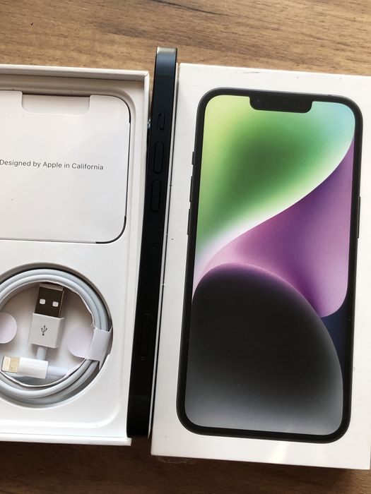 Iphone 14 128GB |Bateria 100%| zestaw! Jak nowy! Idealny
