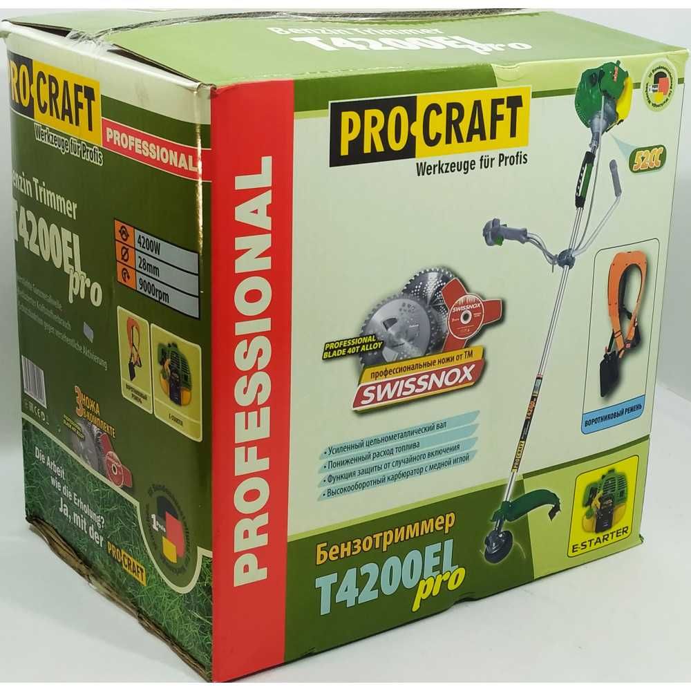 Мотокоса Pro Craft 4200EL PRO с электростартом