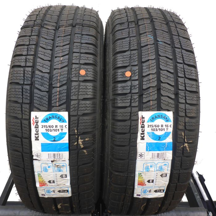 215/60/16C Kleber 215/60R16C 103/101T Transalp 2 Zima 2016 Nieużywane