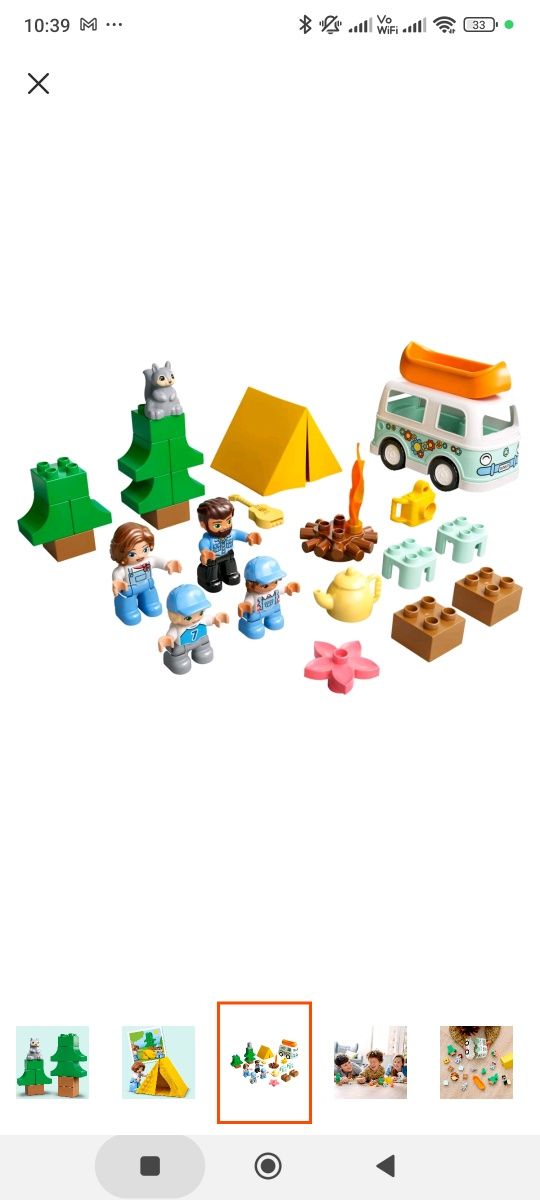 Klocki LEGO DUPLO rodzinne biwakowanie