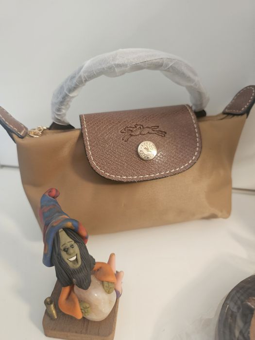 Mala longchamp camel
