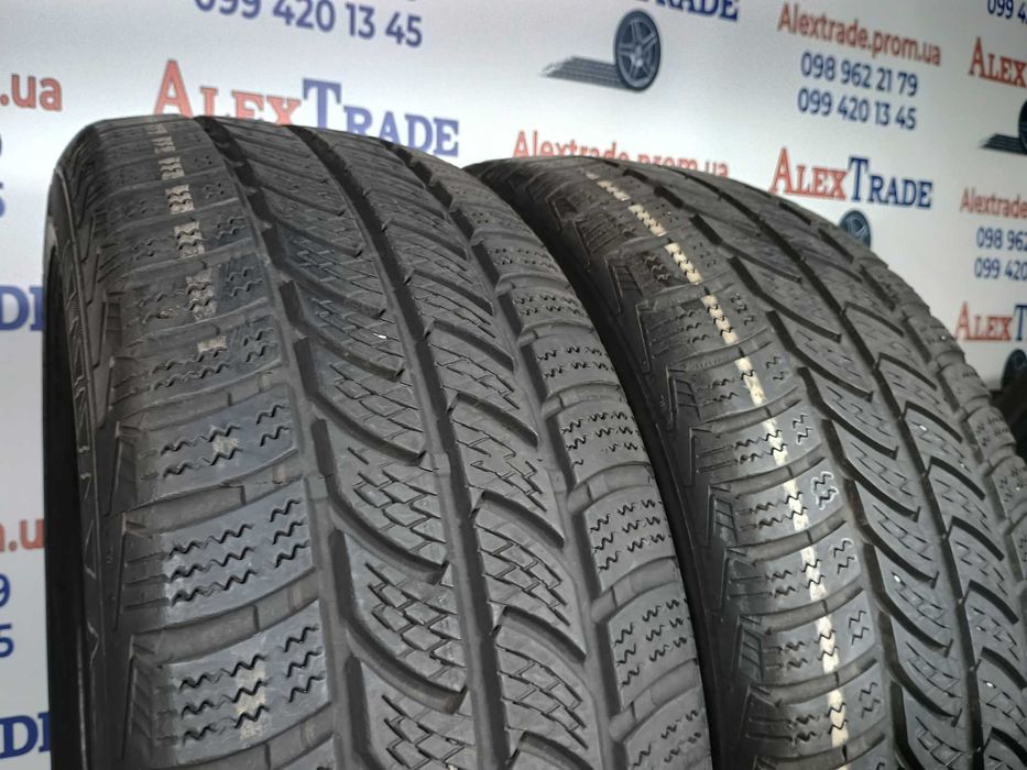 2 шт. 225/55 R17C цешка Continental VancoWinter 2 зимові шини б/у 7 мм