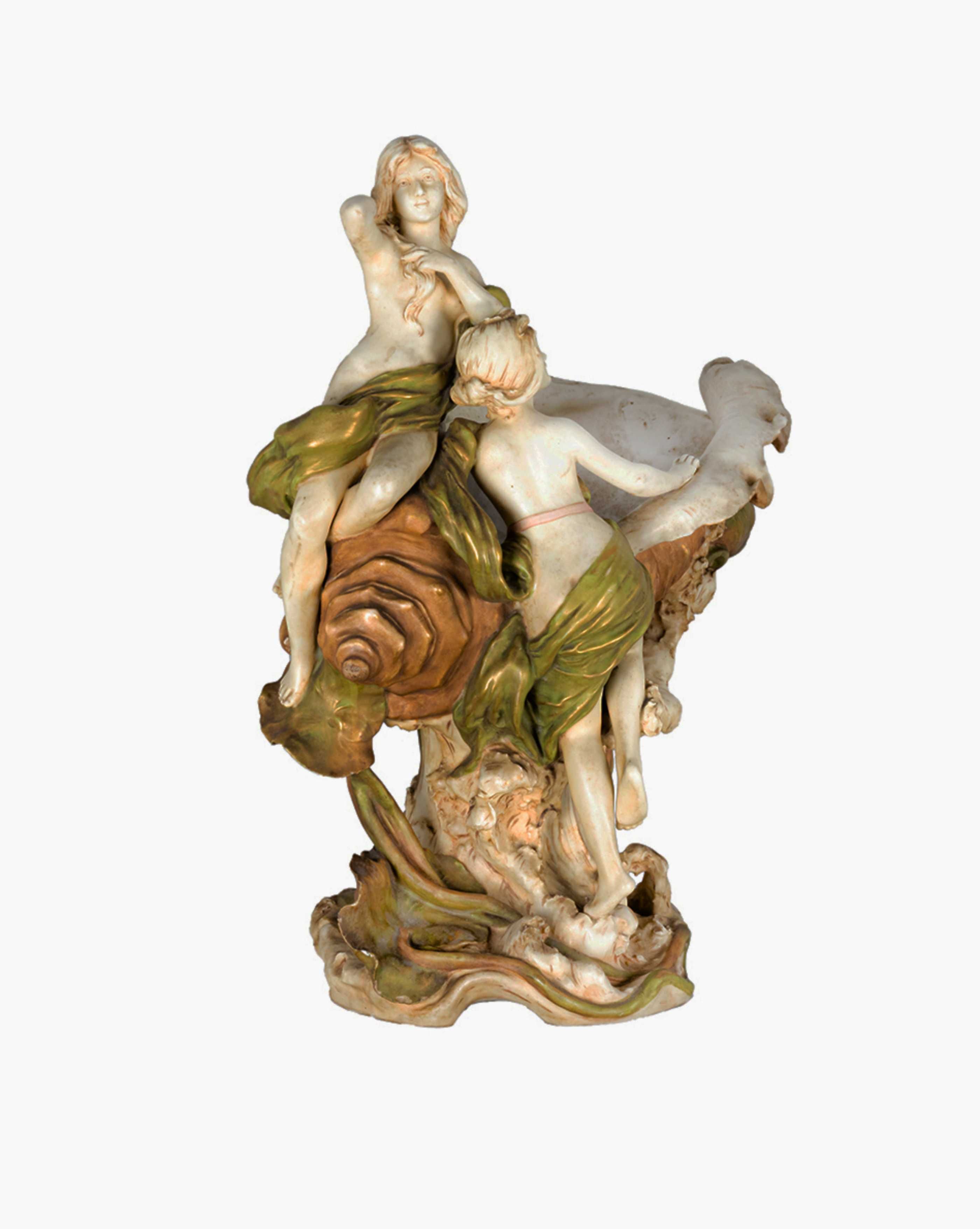 Vaso concha Royal Duxer Arte Nova | 1900