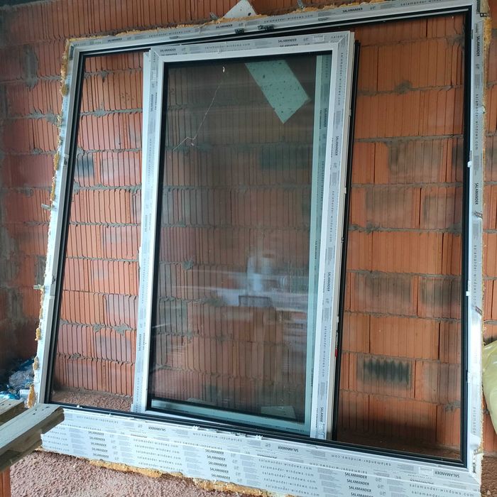 Okno tarasowe z demontażu