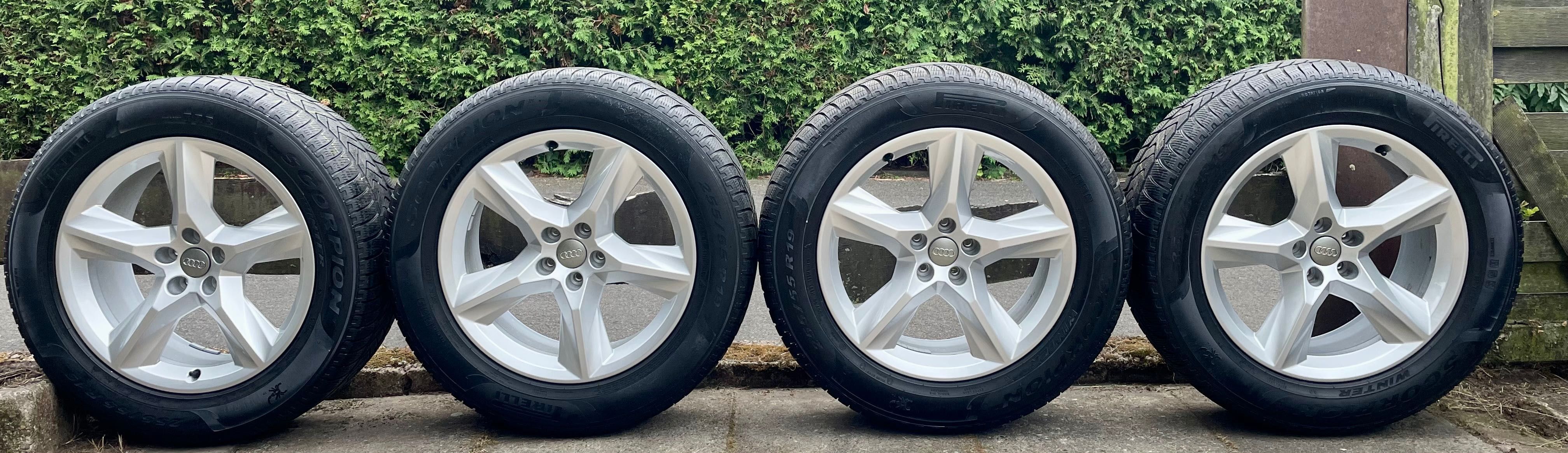 Alufelgi Kola 19 Cali 5x112 Oryginalne Audi  Opona Zimowa