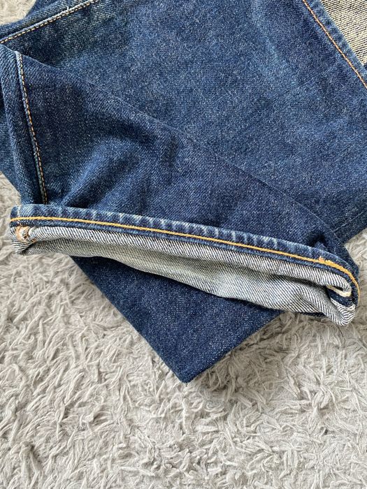 Spodnie Baggy Selvedge Denim Jeans Evisu Big Logo Daicock Vintage haft