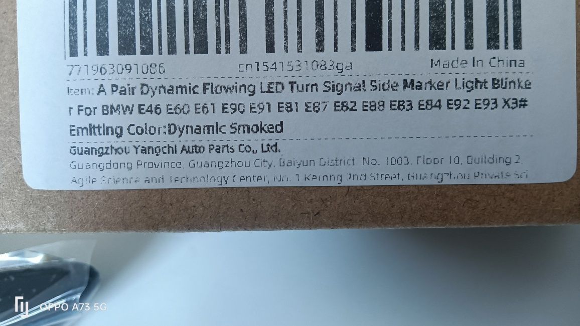 Piscas led dinâmico para BMW em pretos