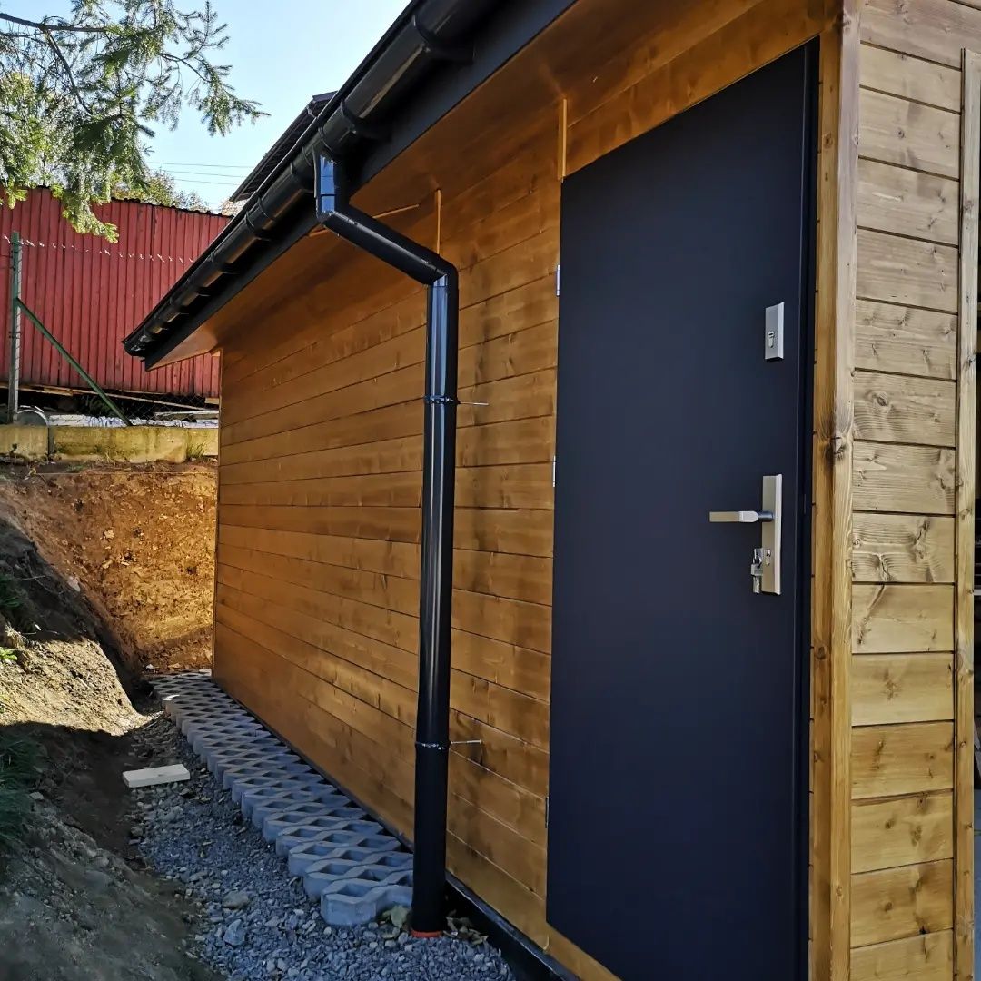 Garaż drewniany, Wiata garażowa, carport, Altana ogrodowa Brama