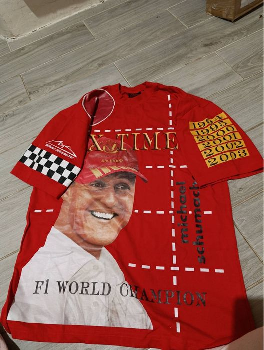 Футболка Michael Schumacher F1 World Champion червона розмір M