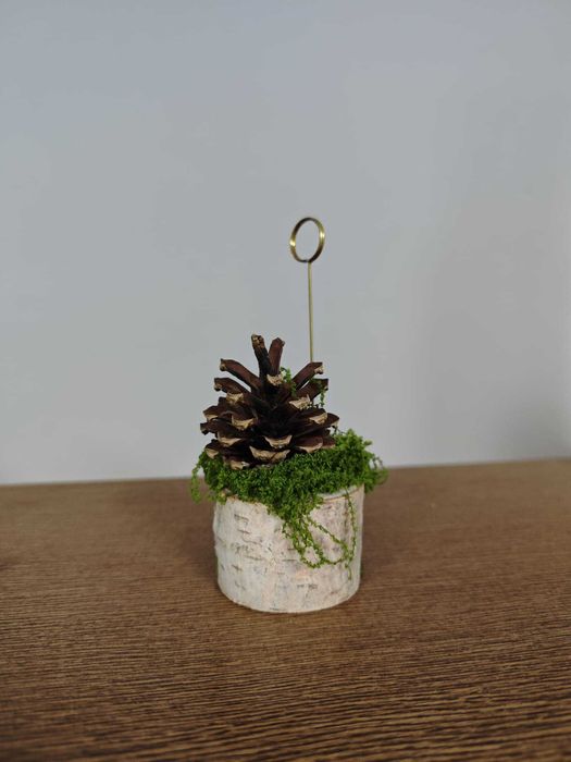 Winietki ślubne dekoracje numerki stołów Forest wedding