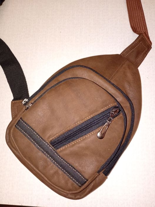 Сумки нагрудні замшеві шкіряні